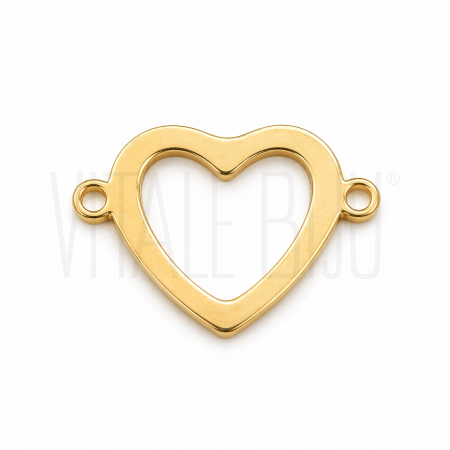 Conector Coração Vazado em Aço...